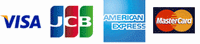VISA、JCB、AMEX、MASTER